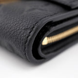 Louis Vuitton Portefeuille Metis Compact Monogram Implant Trifold Wallet Black