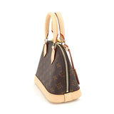 Louis Vuitton Monogram Alma BB 2 Way Hand Shoulder Bag Brown