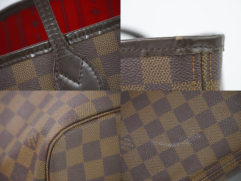 Louis Vuitton Neverfull MM Damier Ebene Tote Bag Shoulder Bag