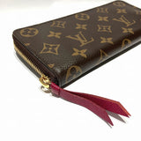 Louis Vuitton Monogram Portefeuille Clemence Fuchsia Wallet Long
