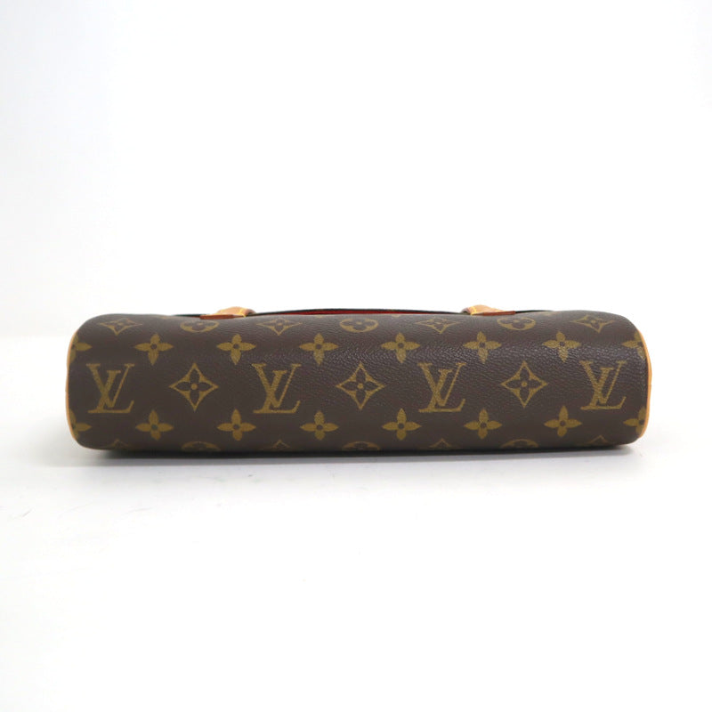 Louis Vuitton Sonatine Handbag Monogram Brown