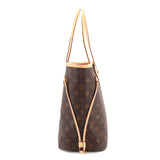 Louis Vuitton Monogram Neverfull MM Tote Bag Brown Series RFID Neverfull MM