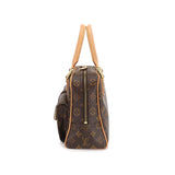 Louis Vuitton  Monogram Manhattan PM Hand Bag Brown Gold Hardware