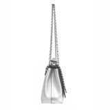 Louis Vuitton Silver Metallic Leather Braided Around Very Chain Bag