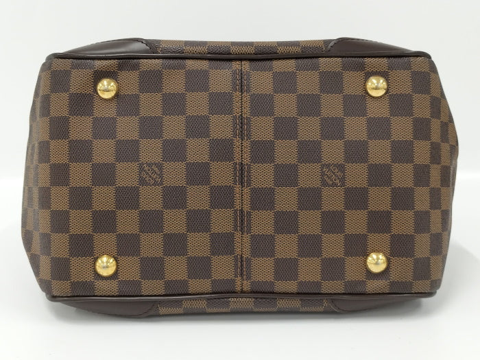 Louis Vuitton Verona MM Handbag Damier Ebene Brown
