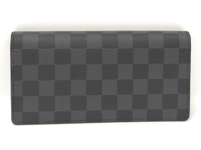 Louis Vuitton Portefeuille  Bifold Long Wallet Damier Graphite