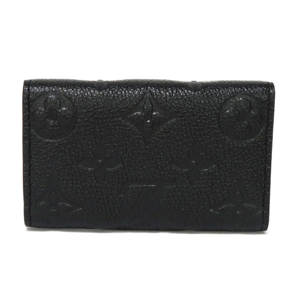 Louis Vuitton Key Case Multicle 6 Embossed Black