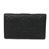 Louis Vuitton Key Case Multicle 6 Embossed Black