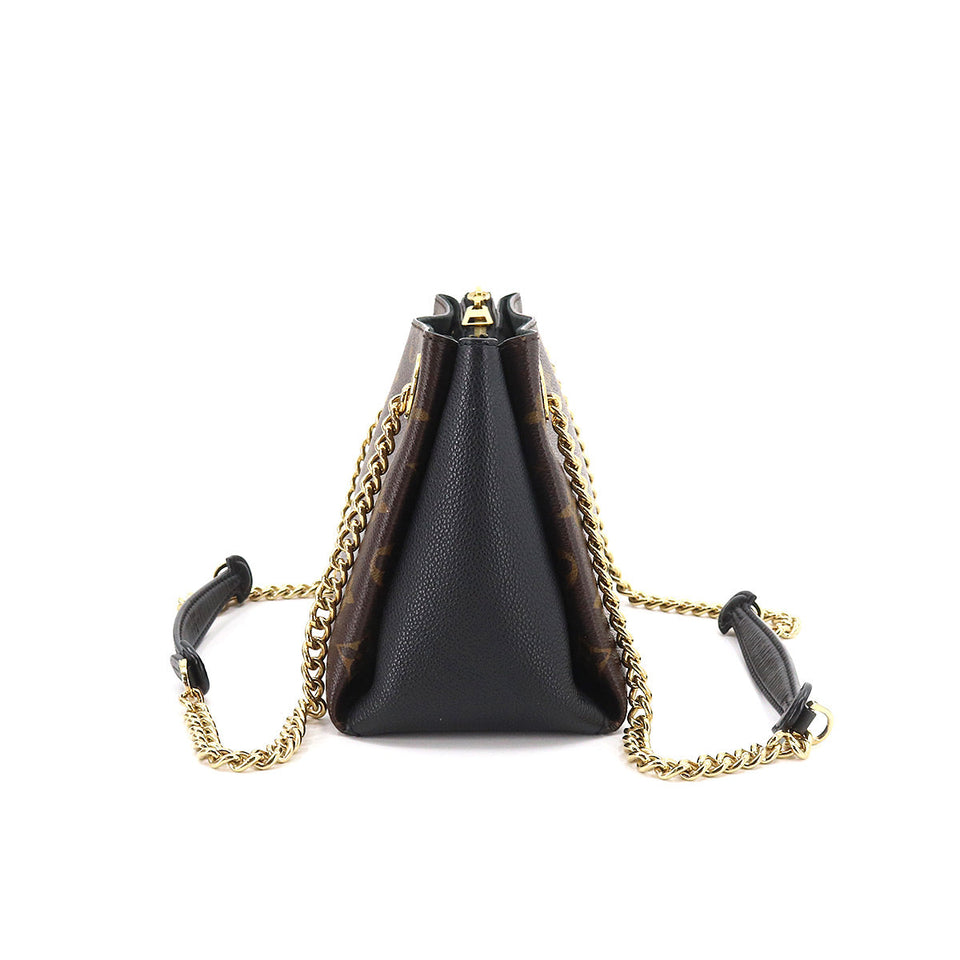 Louis Vuitton Monogram Surene BB Chain Shoulder Bag Leather Brown Noir
