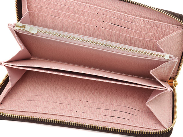 Louis Vuitton Zippy Wallet Long Wallet Damier Rose Ballerine