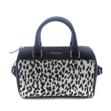 Saint Laurent- Paris Chain Shoulder Bag Baby Duffle Black White Leather