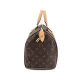 Louis Vuitton Monogram Speedy 30 Hand Bag Brown RFID Gold Hardware