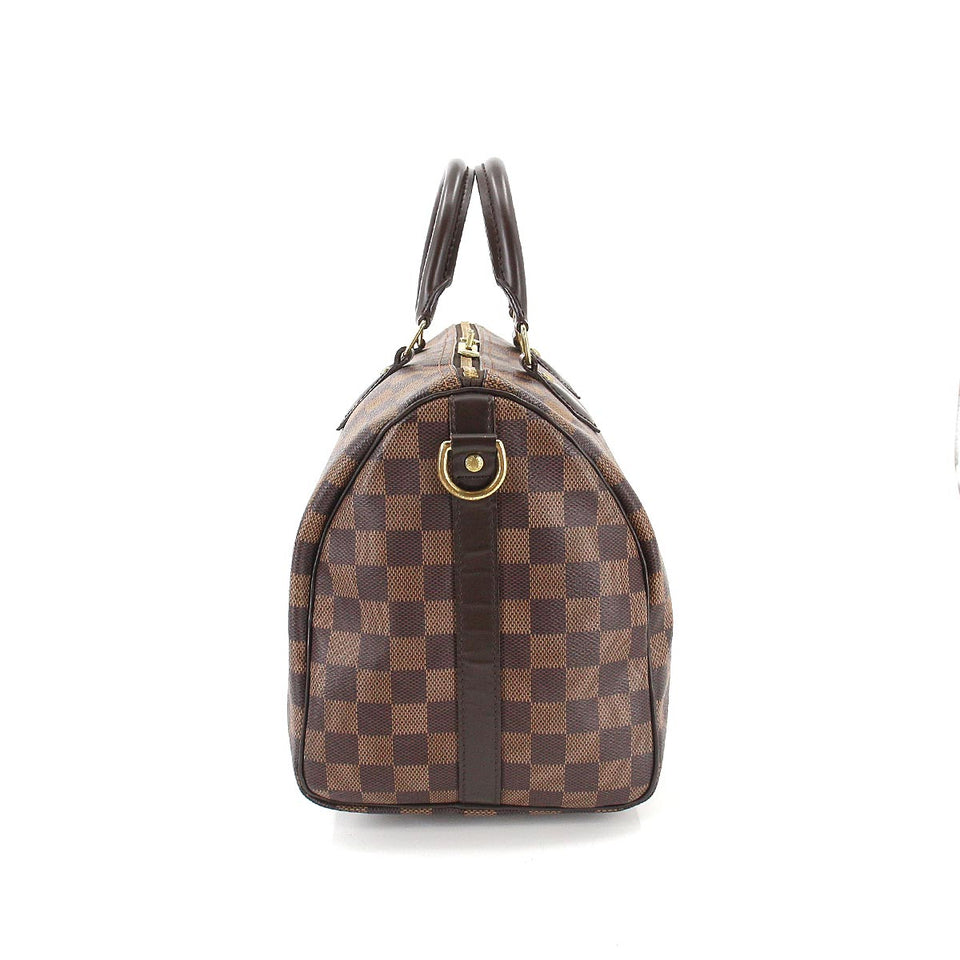 Louis Vuitton Damier Speedy Bandouliere 30 2way Hand Shoulder Bag Ebene