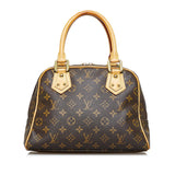 Louis Vuitton Monogram Manhattan PM Handbag Brown