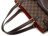 Louis Vuitton Damier Handbag Tote Bag Brown