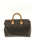 Louis Vuitton Speedy 35 Monogram Hand Bag PVC Brown