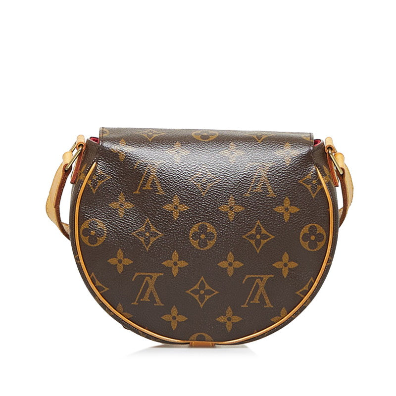 Louis Vuitton Monogram Tambourine Crossbody Shoulder Bag Brown