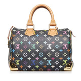 Louis Vuitton Monogram Multicolor Speedy 30 Handbag Mini Bag Black Noir