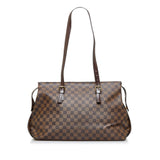 Louis Vuitton Damier Ebene Chelsea Tote Bag Shoulder Bag Brown