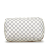 Louis Vuitton Damier Azur Speedy 30 Handbag Mini Boston Bag White