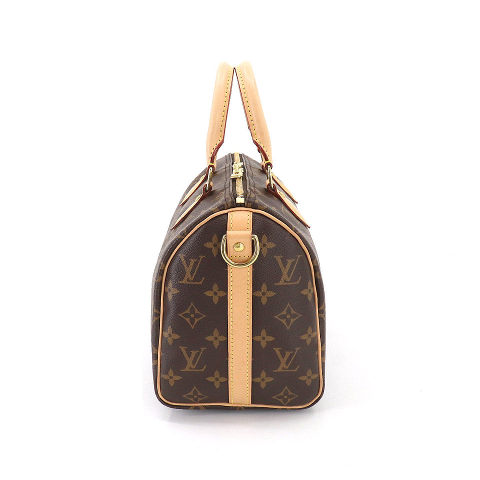 Louis Vuitton Monogram Speedy Bandouliere 25 Shoulder Bag Brown