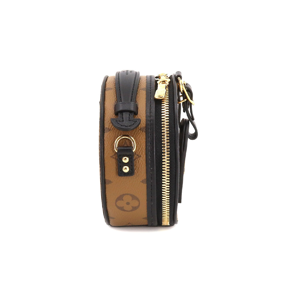 Louis Vuitton Monogram Reverse Mini Boite Chapeau Shoulder Bag Brown