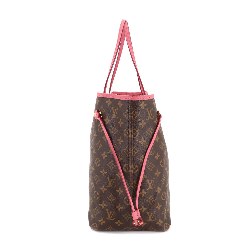 Louis Vuitton Monogram Ikat Flower Neverfull GM Tote Bag Rose Velour