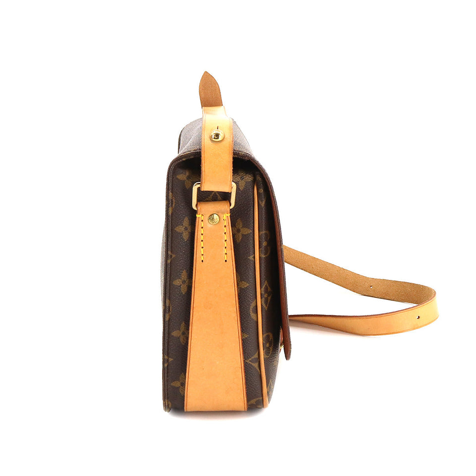 Louis Vuitton Monogram Cult Ciel Shoulder Bag Brown