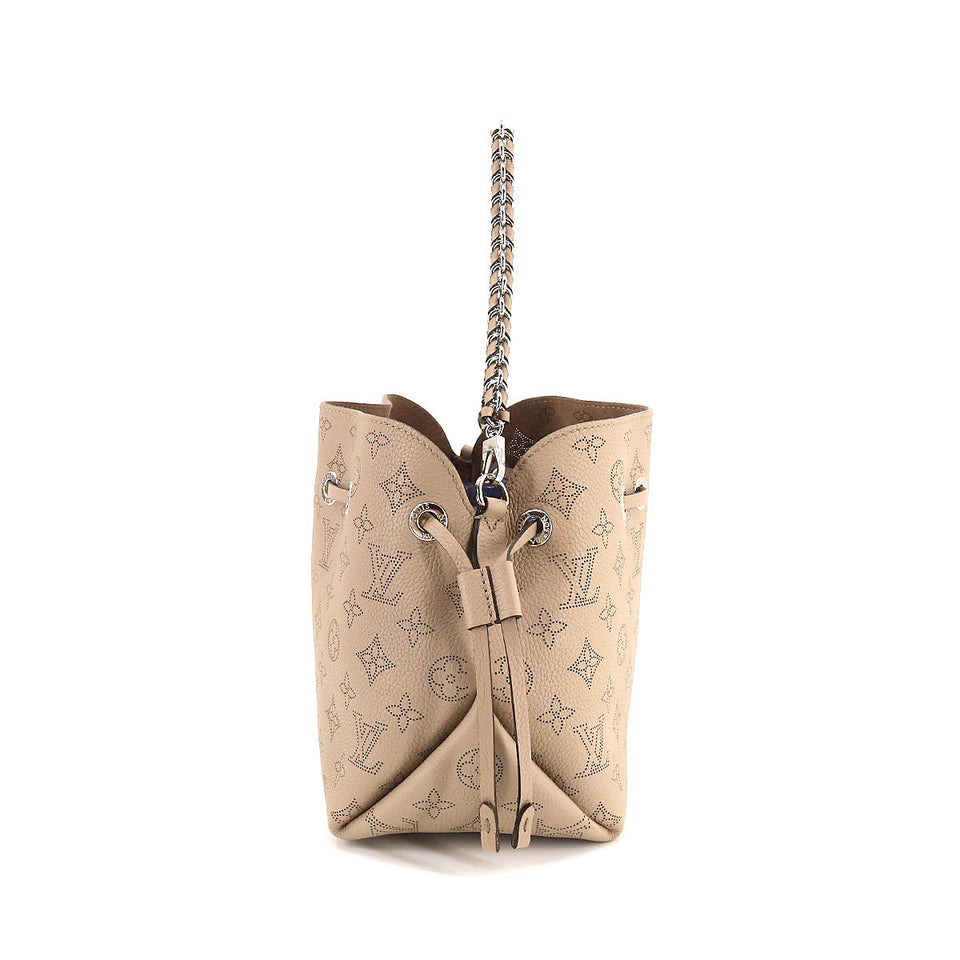 Louis Vuitton Mahina Bella Shoulder Bag Leather Galle Creme
