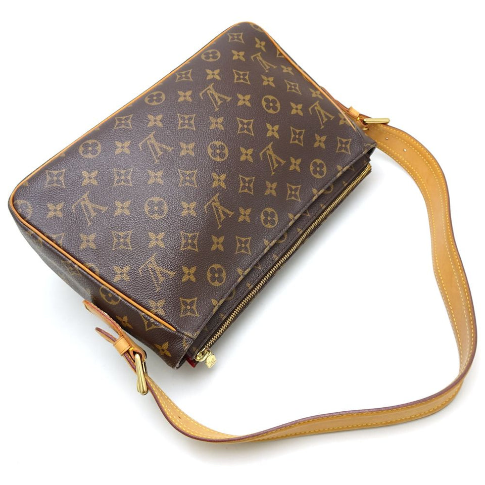 Louis Vuitton Monogram Viva Cite GM Shoulder Bag Brown