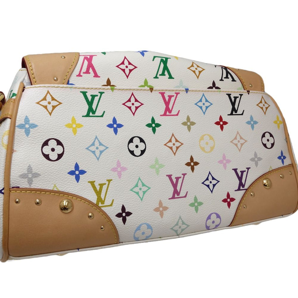 Louis Vuitton Multicolor Beverly MM Shoulder Bag White