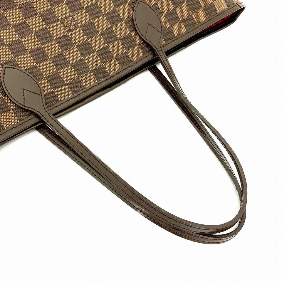 Louis Vuitton Neverfull MM Tote Bag Damier Ebene Brown