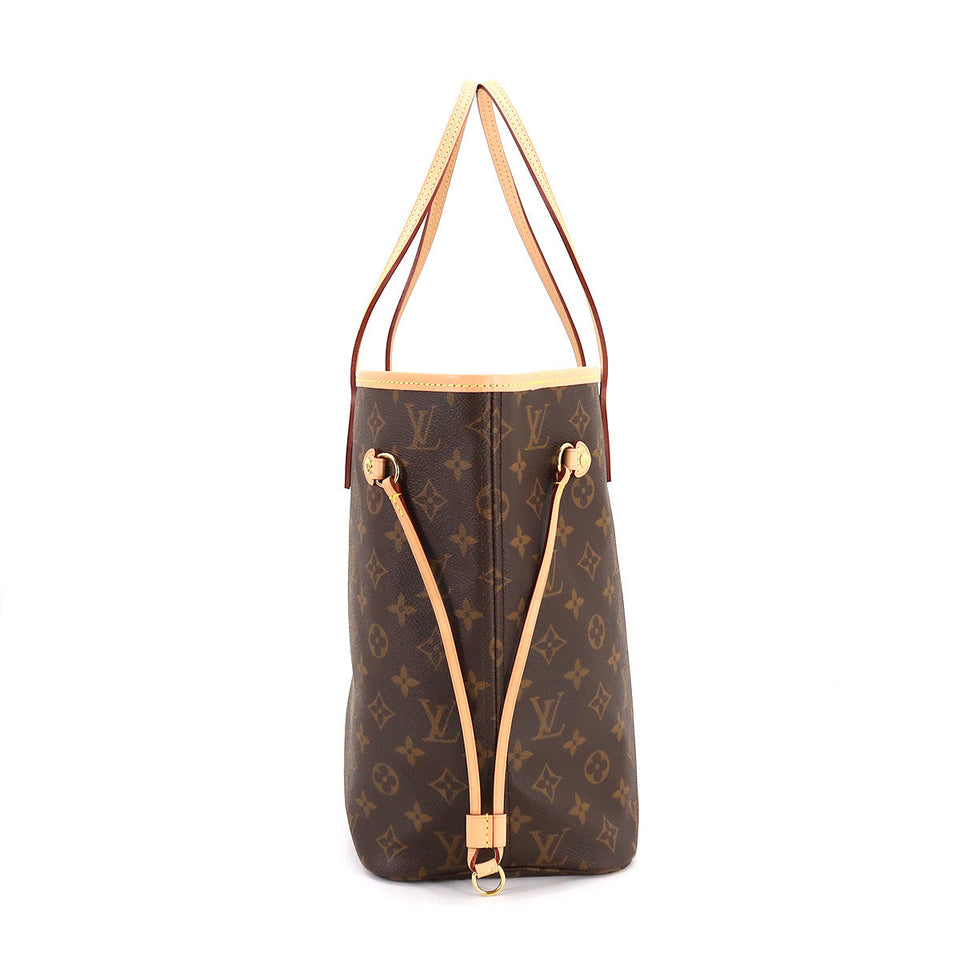 Louis Vuitton Monogram Neverfull MM Tote Bag Brown