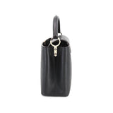 Louis Vuitton Capucines MM Shoulder Bag Taurillon Leather Black
