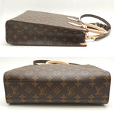 Louis Vuitton Monogram Sac Plat PM Tote Bag Brown