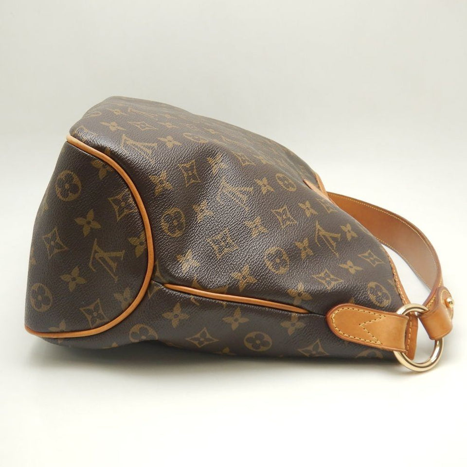 Louis Vuitton Monogram Delightful MM Shoulder Bag Brown