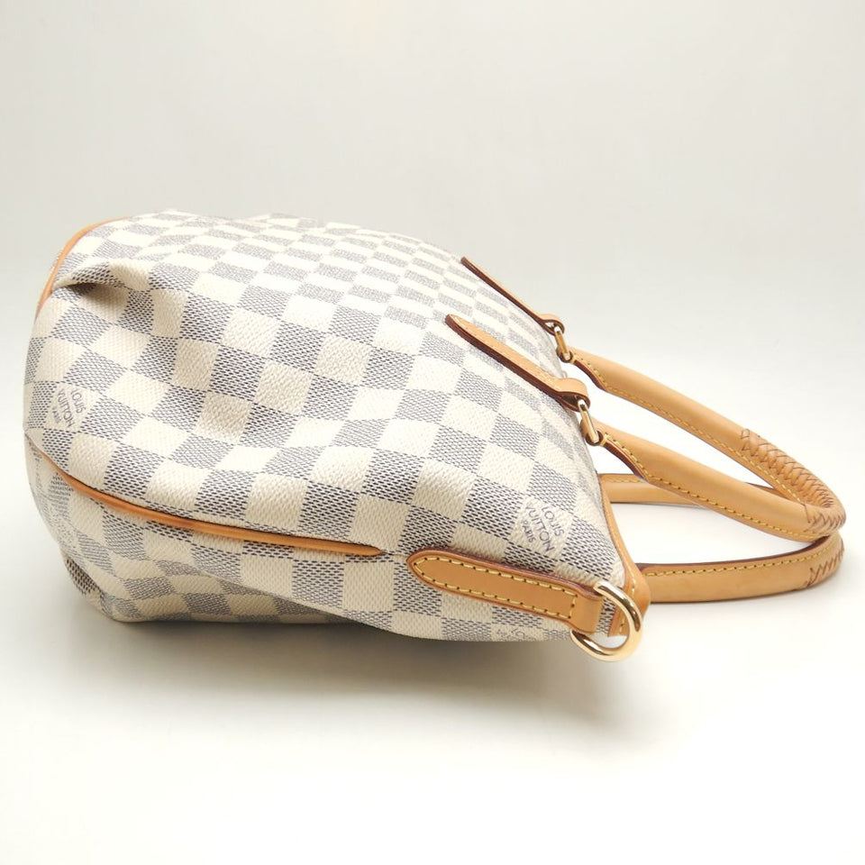 Louis Vuitton Damier Azur Riviera PM Handbag White