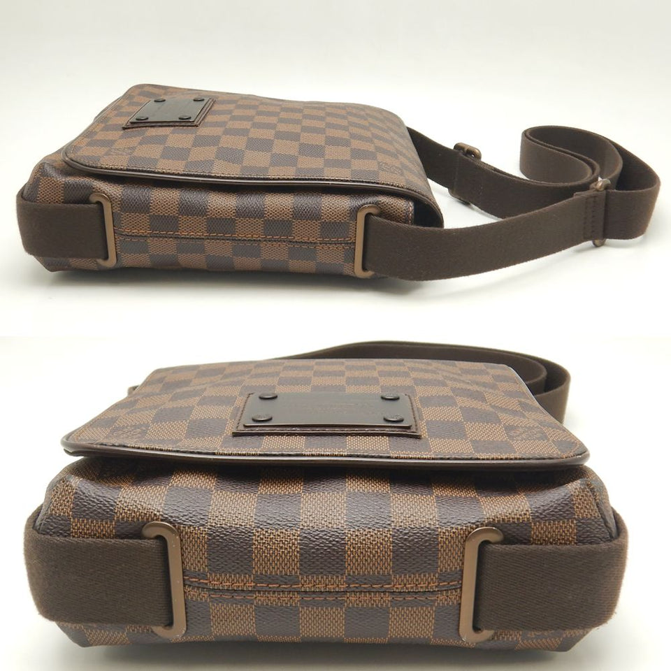 Louis Vuitton Damier Brooklyn PM Shoulder Bag Ebene
