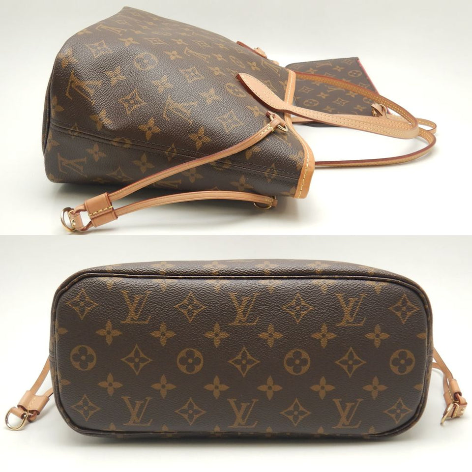 Louis Vuitton Monogram Neverfull PM Tote Bag Brown