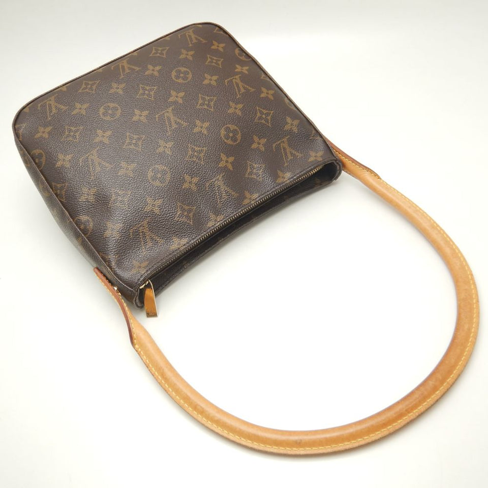 Louis Vuitton Monogram Looping MM Shoulder Bag Brown