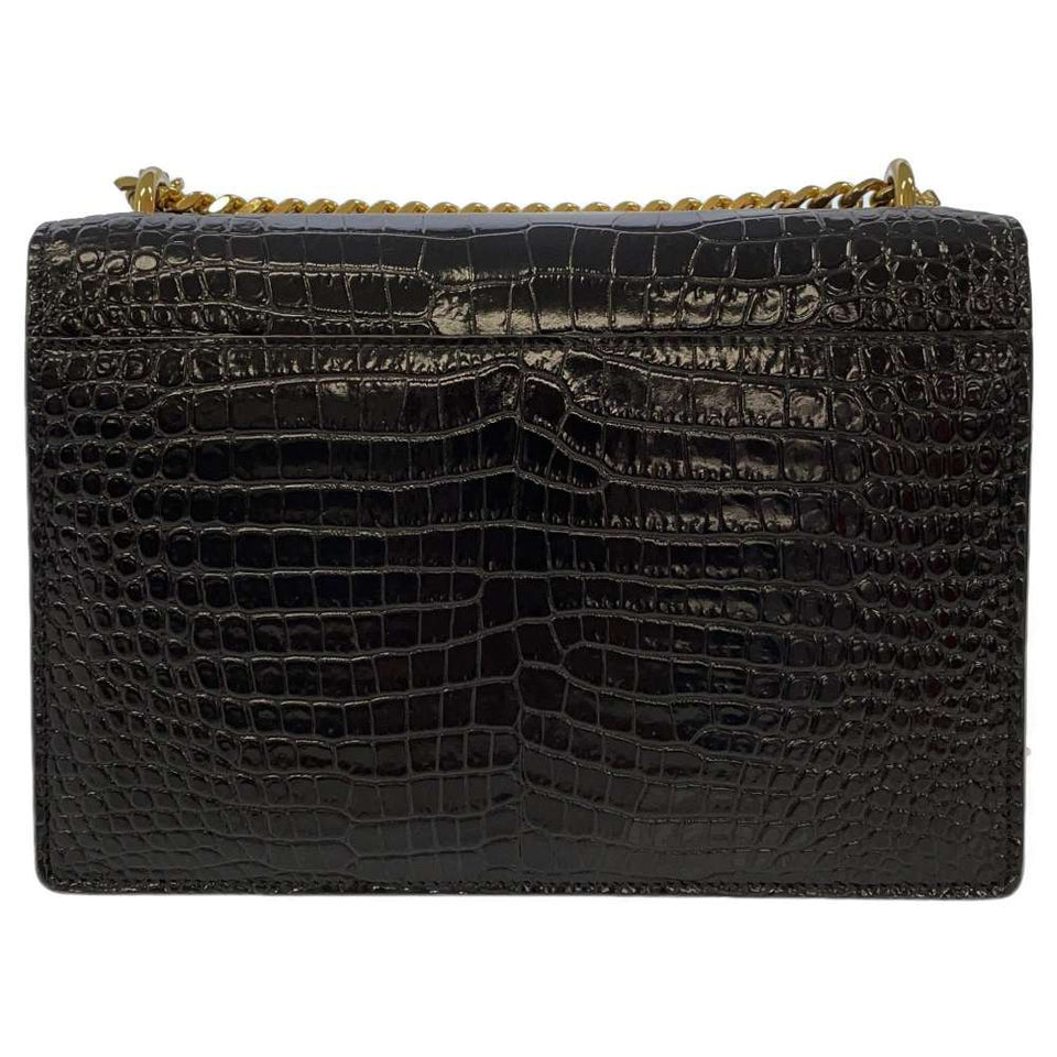 Saint Laurent- Paris Chain Shoulder Bag Embossed Sunset Black