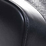Saint Laurent- Raffia Leather Teddy Tote Bag Black