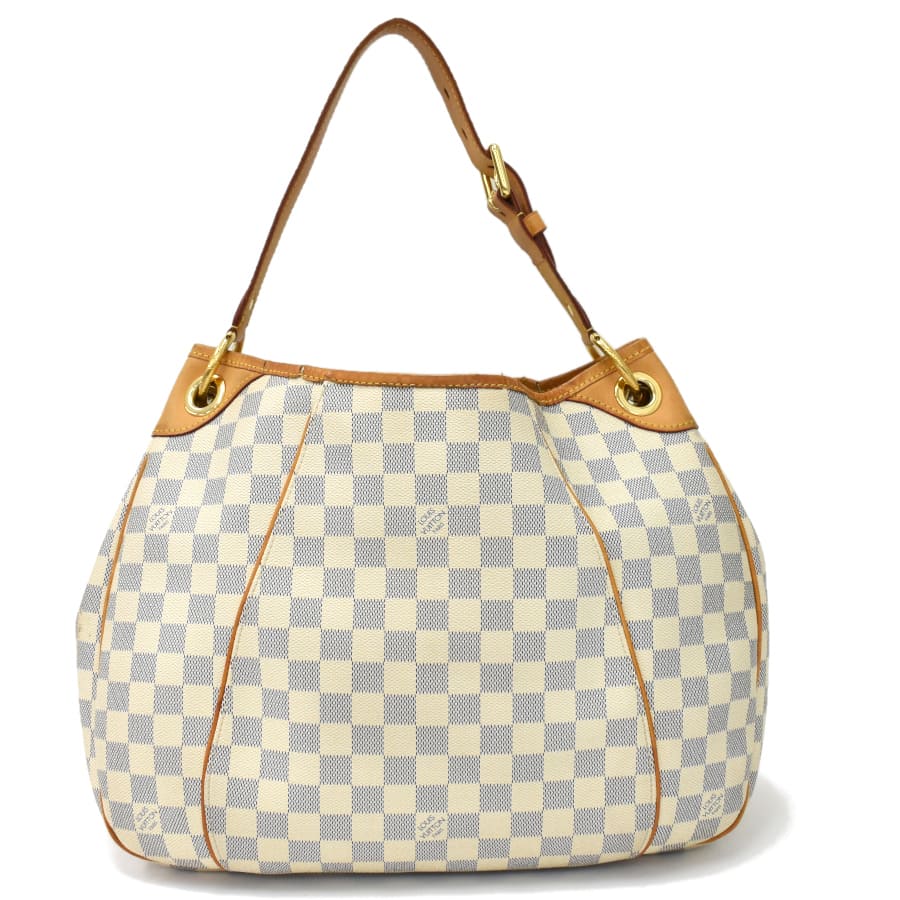 Louis Vuitton Galliera PM Shoulder Bag Damier Azur Ivory