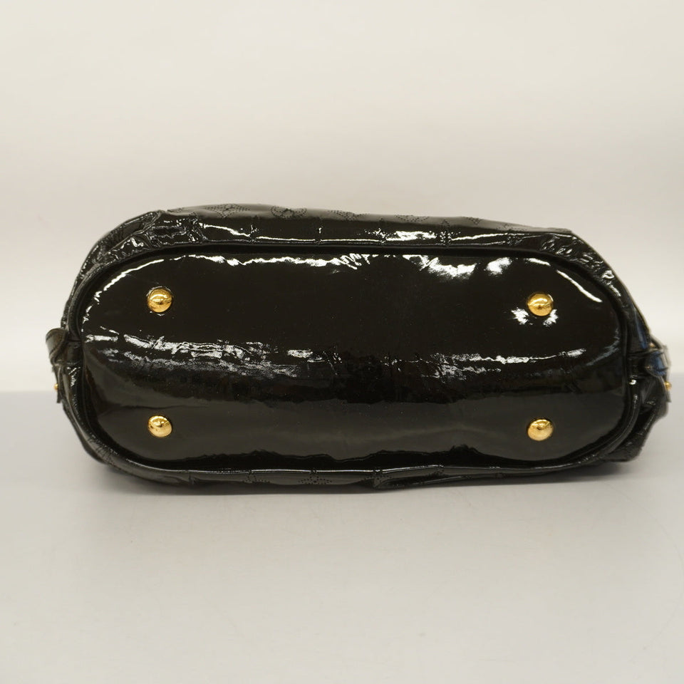 Louis Vuitton Mahina L Noir Hobo Bag Black