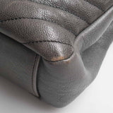 Saint Laurent- Leather College 2way Chain Shoulder Bag Gray