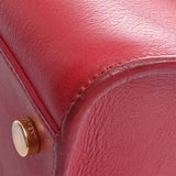 Saint Laurent- Leather Baby Cabas 2way Handbag Red