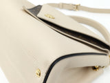Louis Vuitton Double V Shoulder Bag Leather Monogram Creme