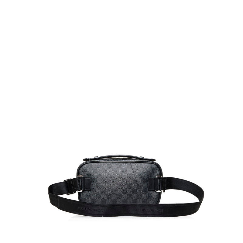 Louis Vuitton Damier Anfini Ambrel Body Bag Handbag 2way Black