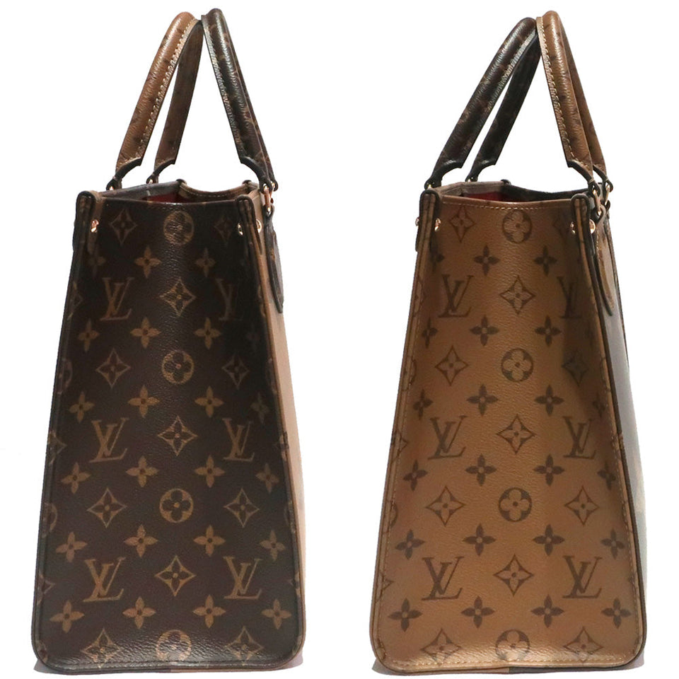 Louis Vuitton Tote Bag Handbag On The Go MM Monogram Giant Brown