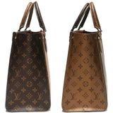Louis Vuitton Tote Bag Handbag On The Go MM Monogram Giant Brown